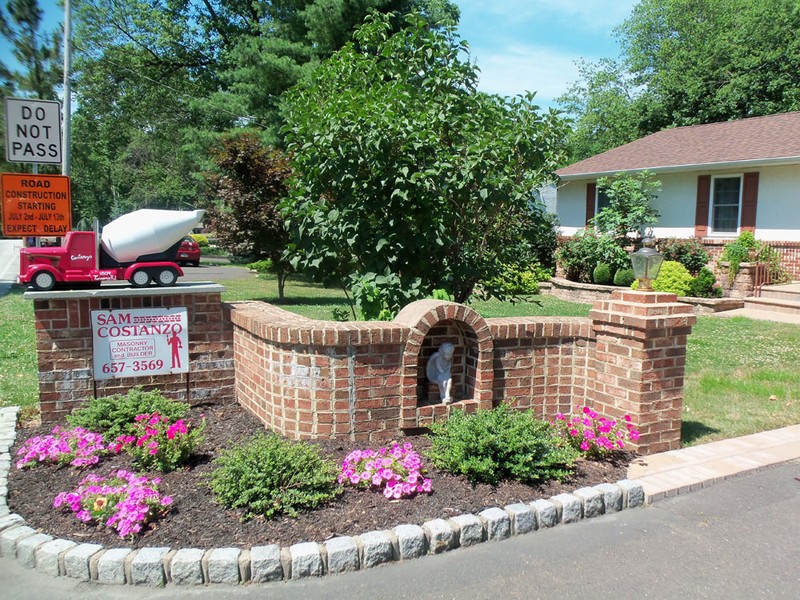 Ornate Brick Wall Professional Masonry service