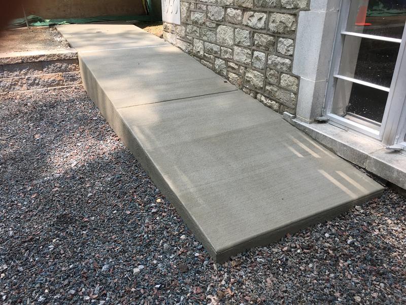 concrete ramp