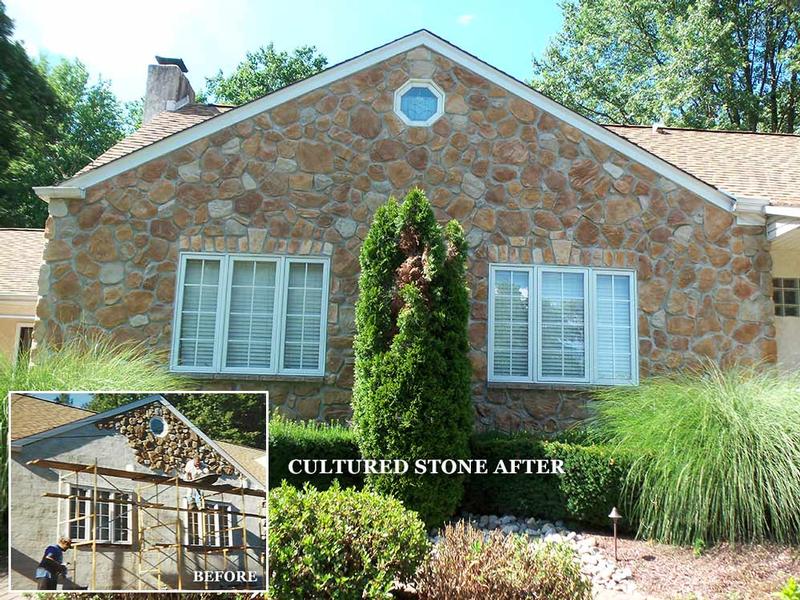 cultured stone before and after masonry service