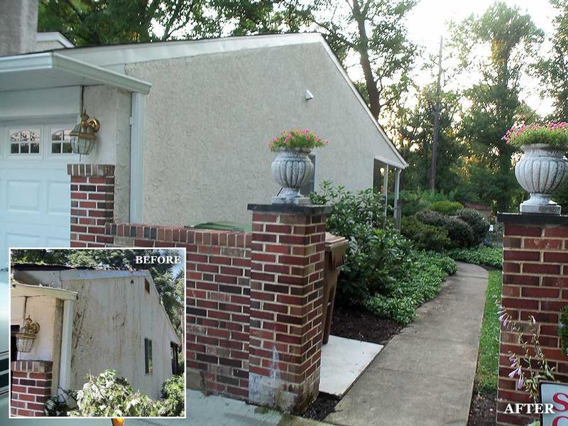 professional stucco clean up
